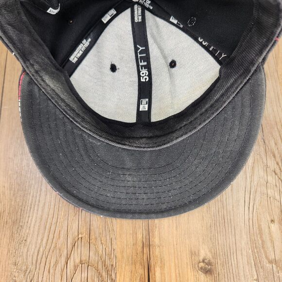 Minnesota Twins New Era Fits 59fifty 7 1/4" Hat Cap Black Red Pinstripe Wool MLB - Picture 8 of 10